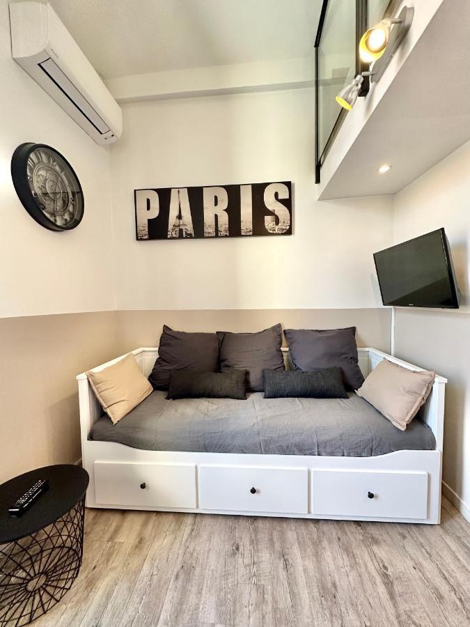 Studio Avec Clim A 100M Plage - 15Min Centre Ville Nice Bagian luar foto