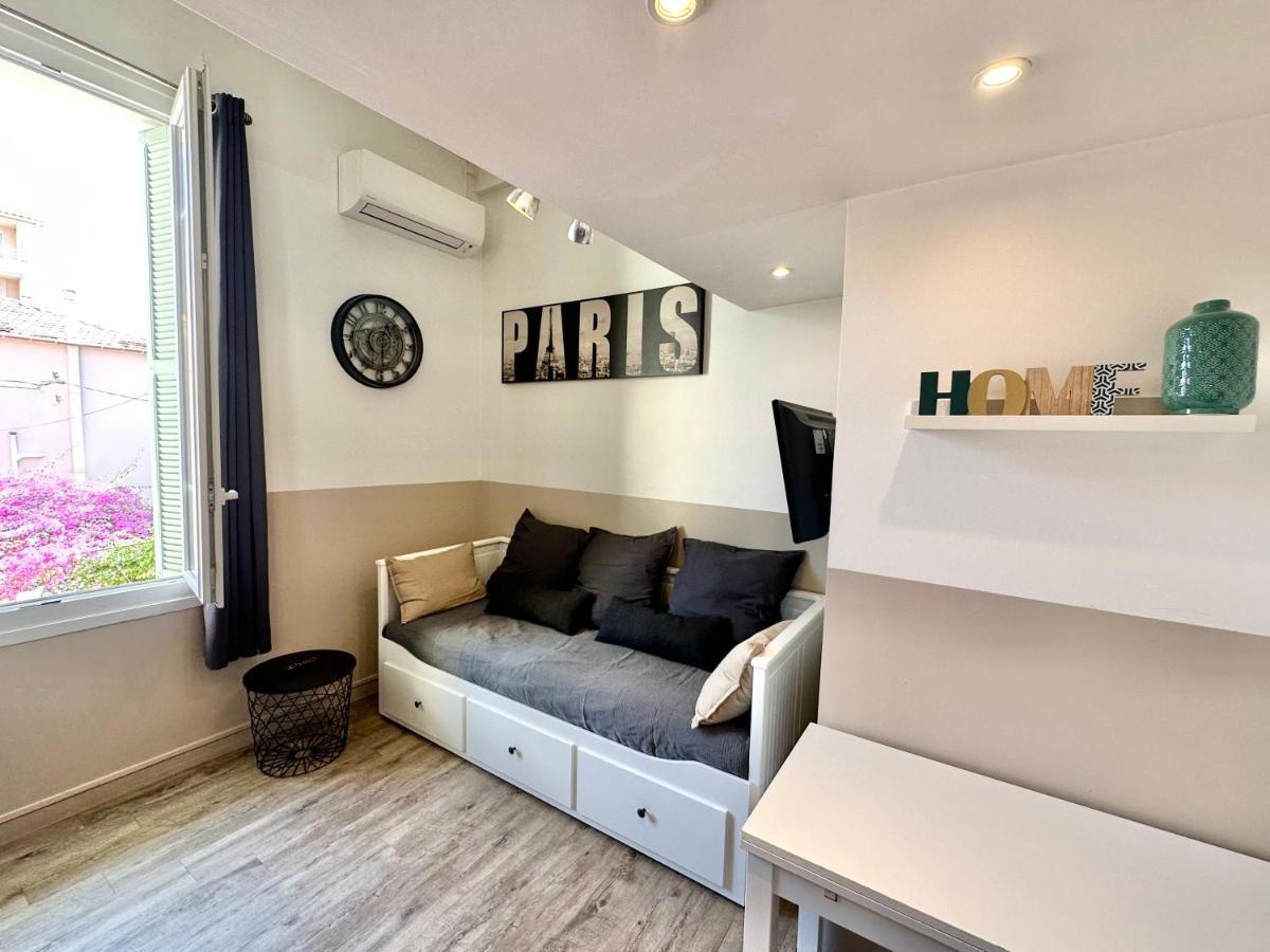 Studio Avec Clim A 100M Plage - 15Min Centre Ville Nice Bagian luar foto